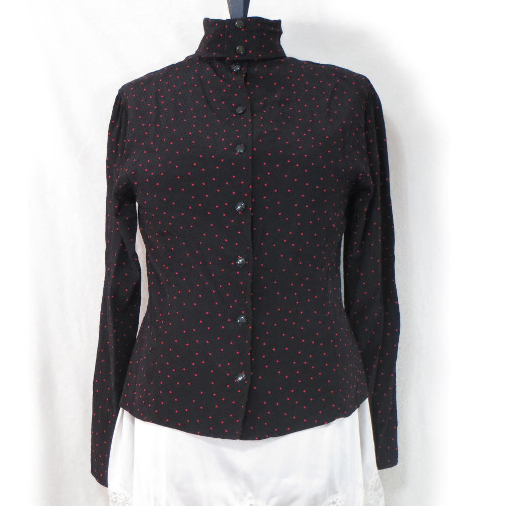 Ungaro Ter Silk Retro Red Polka Dot Shirt